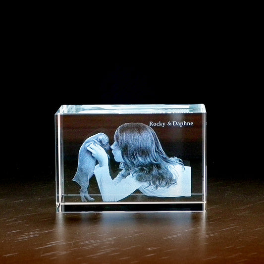 Lasergravure foto in glas