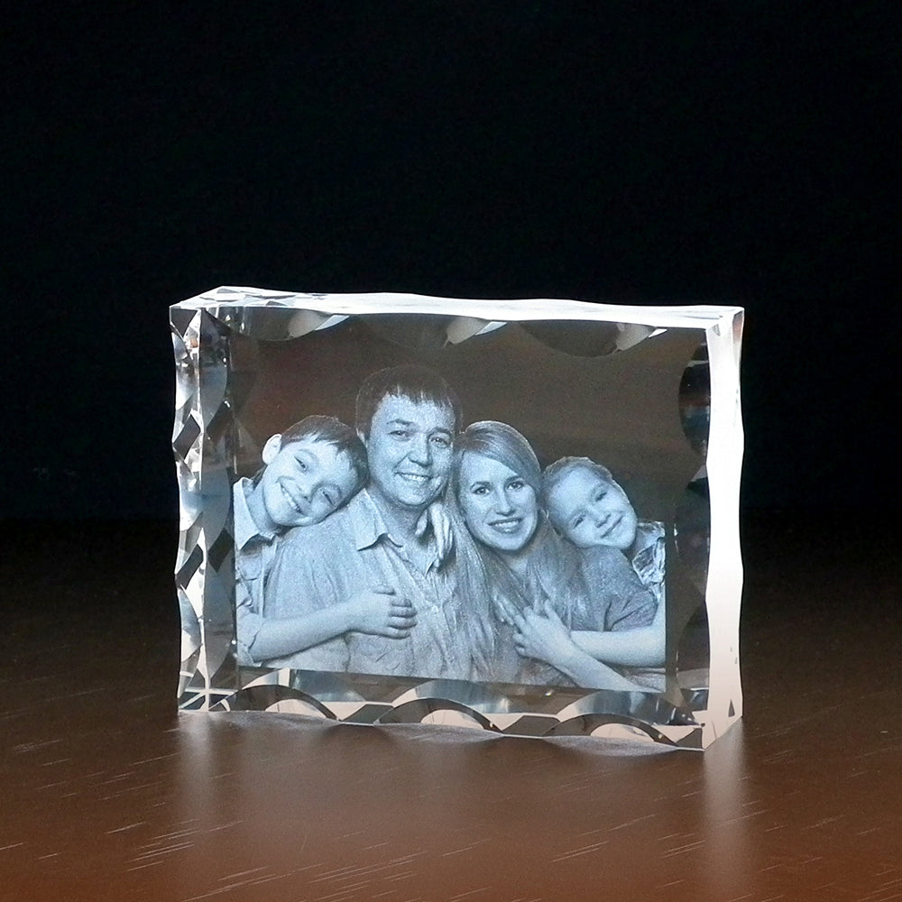 Fotogravure in glasblok