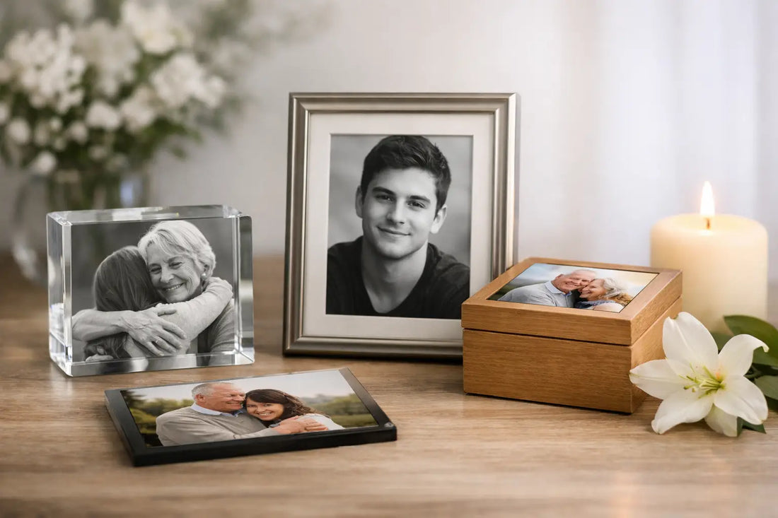 Een condoleance cadeau met foto kiezen