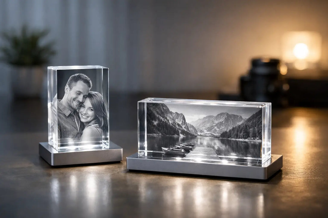Foto in glas met verlichting: zo kiest u goed
