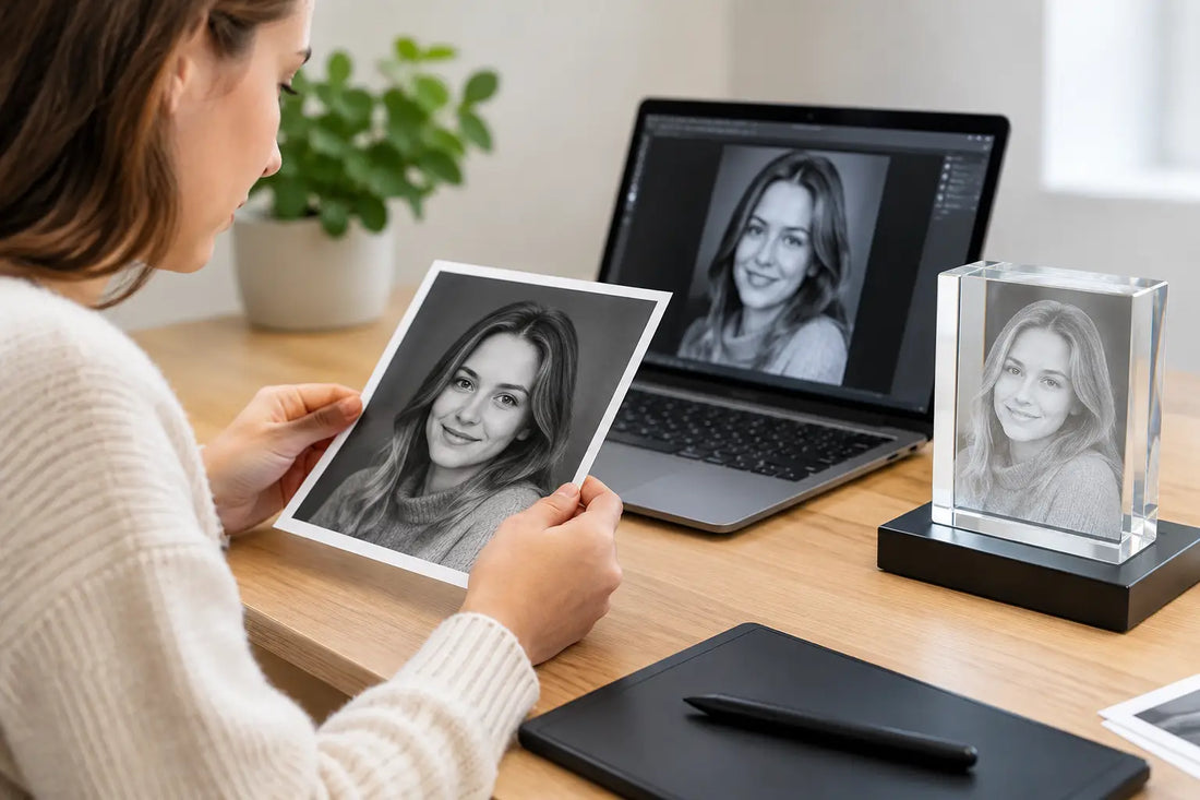 Portret voorbereiden voor 3D gravure in 7 stappen