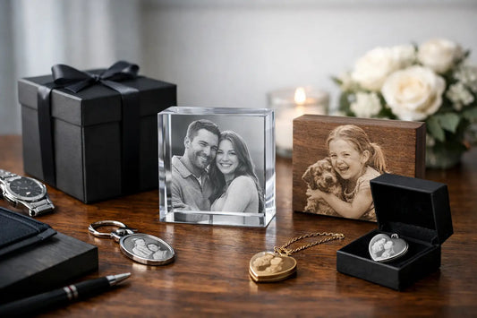 Een luxe cadeau met gegraveerde foto kiezen