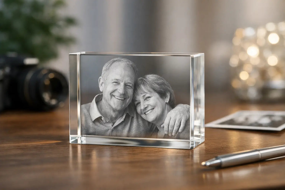 2D Foto im Glasdiamanten Glas Gravur Geschenk Bild Laser Kristall 2D Foto im Glasdiamanten Glas Gravur Geschenk Bild Laser Kristall