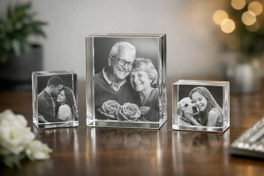Glas foto gravure als blijvende herinnering