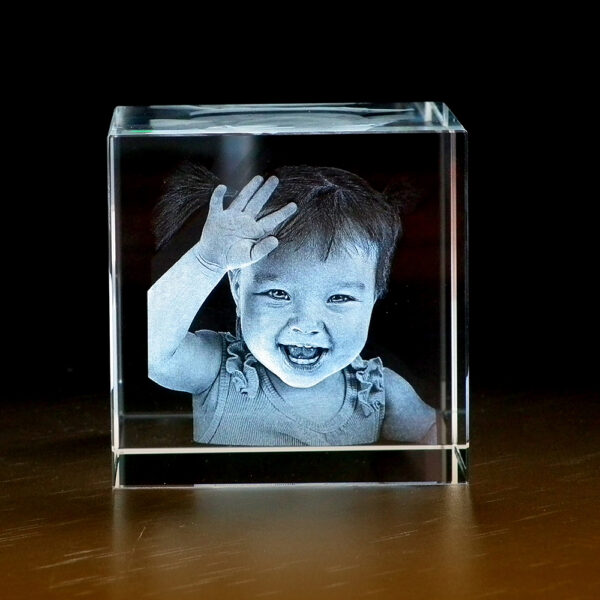 Foto in glas - Kubus groot 3D