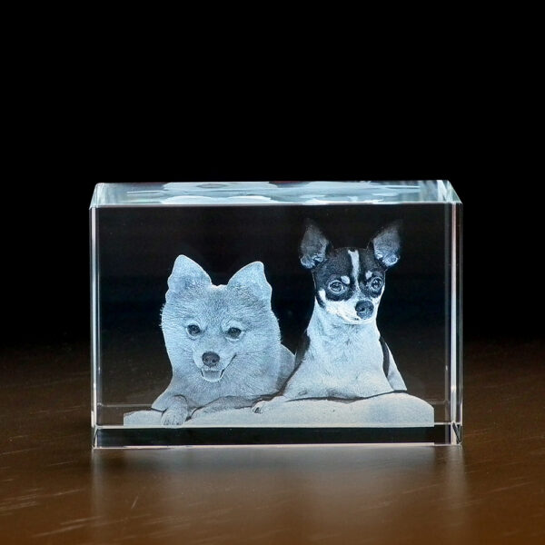 Foto in glas - Blok groot 3D